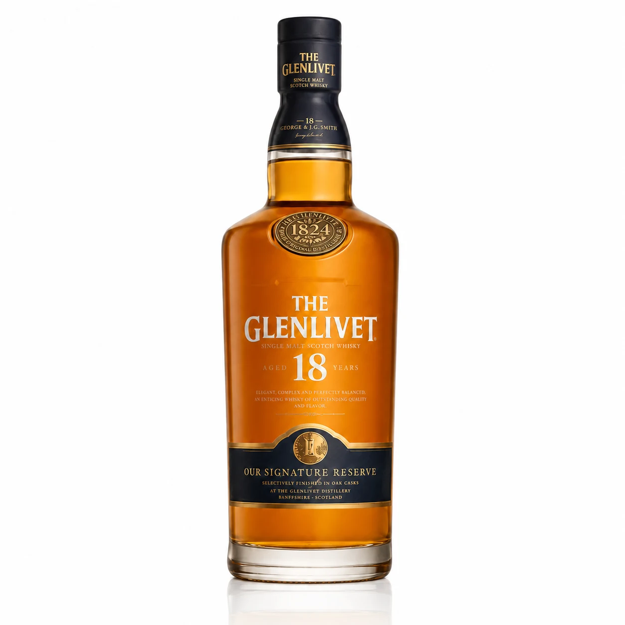 The Glenlivet 18 ans dans le coffret